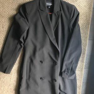 Black Wool Coat Dress from Frank and Oak